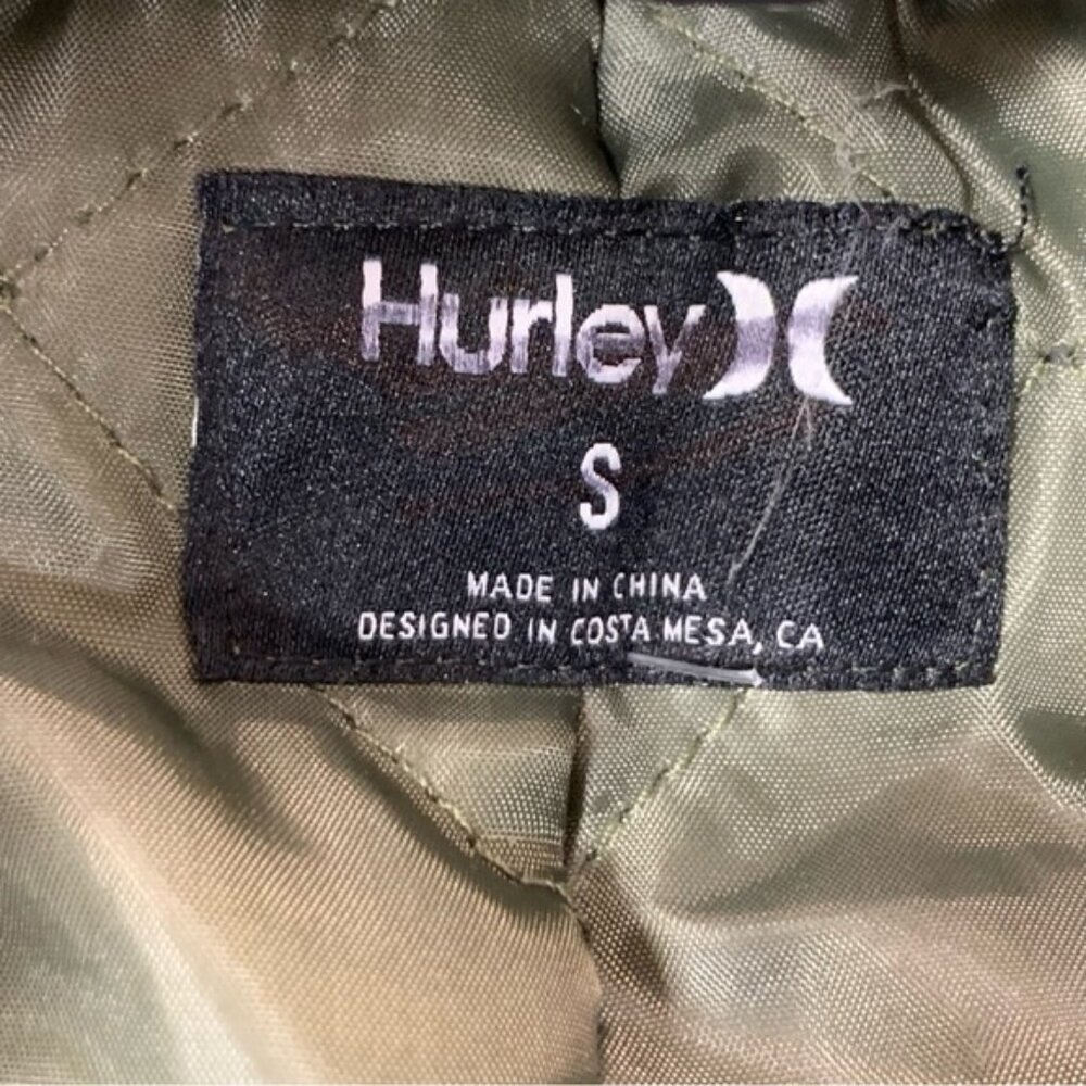 MXSOLD Hurley Babo Trim Bomber Jacket in Olive - Picture 10 of 15